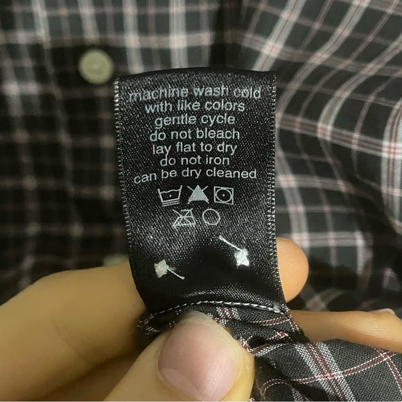 John Varvatos U.S.A. Mens Large Long Sleeve Button Up Shirt Multicolor Plaid - Picture 3 of 7